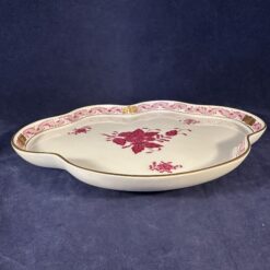Herend Apponyi roze bladvormig schaaltje Ø 21,5 x 17 cm nr. 764