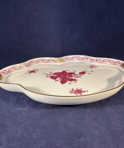 Herend Apponyi roze bladvormig schaaltje Ø 21,5 x 17 cm nr. 764