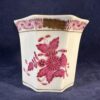 Herend Apponyi roze mini cachepot geschulpt nr 8960, hoog 6 cm