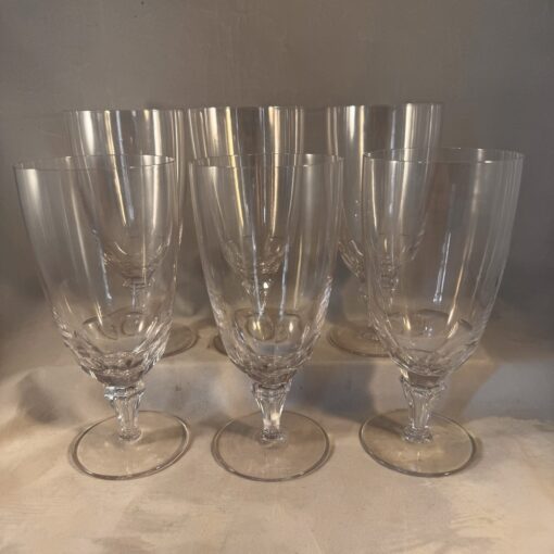 Set van 6 bierglazen Kristalunie Maastricht "Bernina"