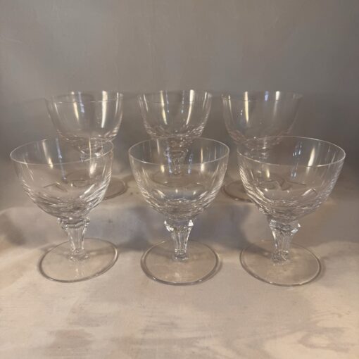 Set van 6 wijnglazen Kristalunie Maastricht "Bernina"