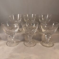 Set van 6 portglazen Kristalunie Maastricht 