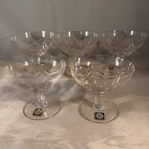 Set van 5 coupes Kristalunie Maastricht "Liverpool"