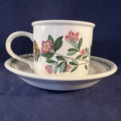 Portmeirion Botanic Garden theekop en schotel Ø kop 9,5 cm hoog 7,8 cm, 'Lepidotum Rhododendron'