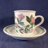 Portmeirion Botanic Garden koffiekop en schotel Ø kop 6,5 cm hoog 6,5 cm, 'Myosotis Palustris/ Forget-me-not'