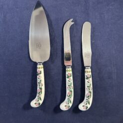 Portmeirion Botanic Garden driedelige set van kaasmes botermes en presenteermes.