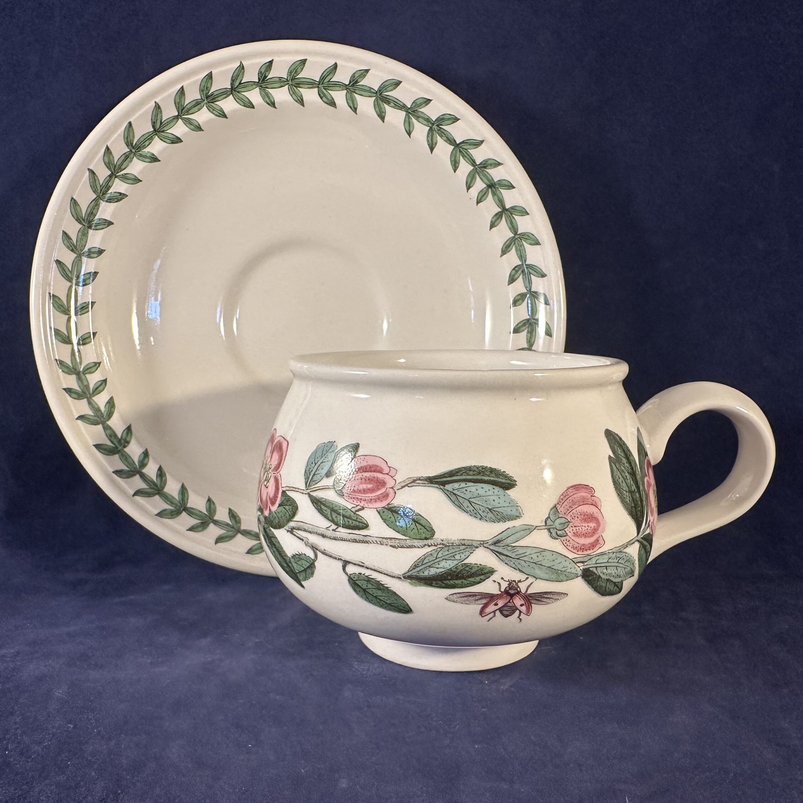 Portmeirion Botanic Garden theekop en schotel Ø kop 7,2 cm hoog 6 cm, ‘Lepidotum Rhododendron’ - Afbeelding 2