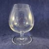 Cognacglas kristal met geslepen voet hoog 11,6 cm. Ø 6 cm.