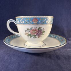 Wedgwood 'Runnymede' light blue kop met schotel Ø kop 8,4 cm hoog 7 cm - Afbeelding 2