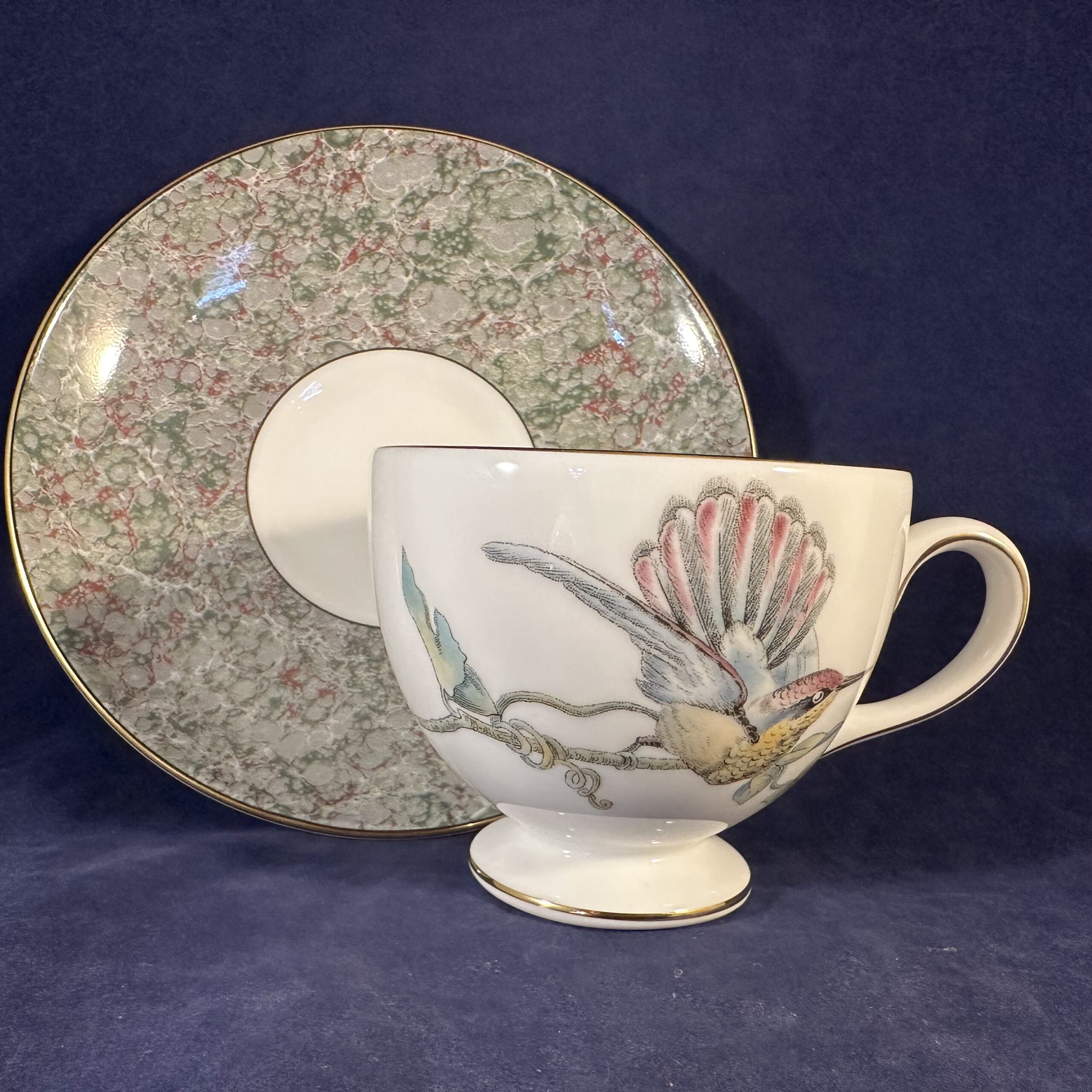 Wedgwood 'Humming Birds' kop met schotel Ø kop 8,4 cm hoog 6,9 cm - Afbeelding 3