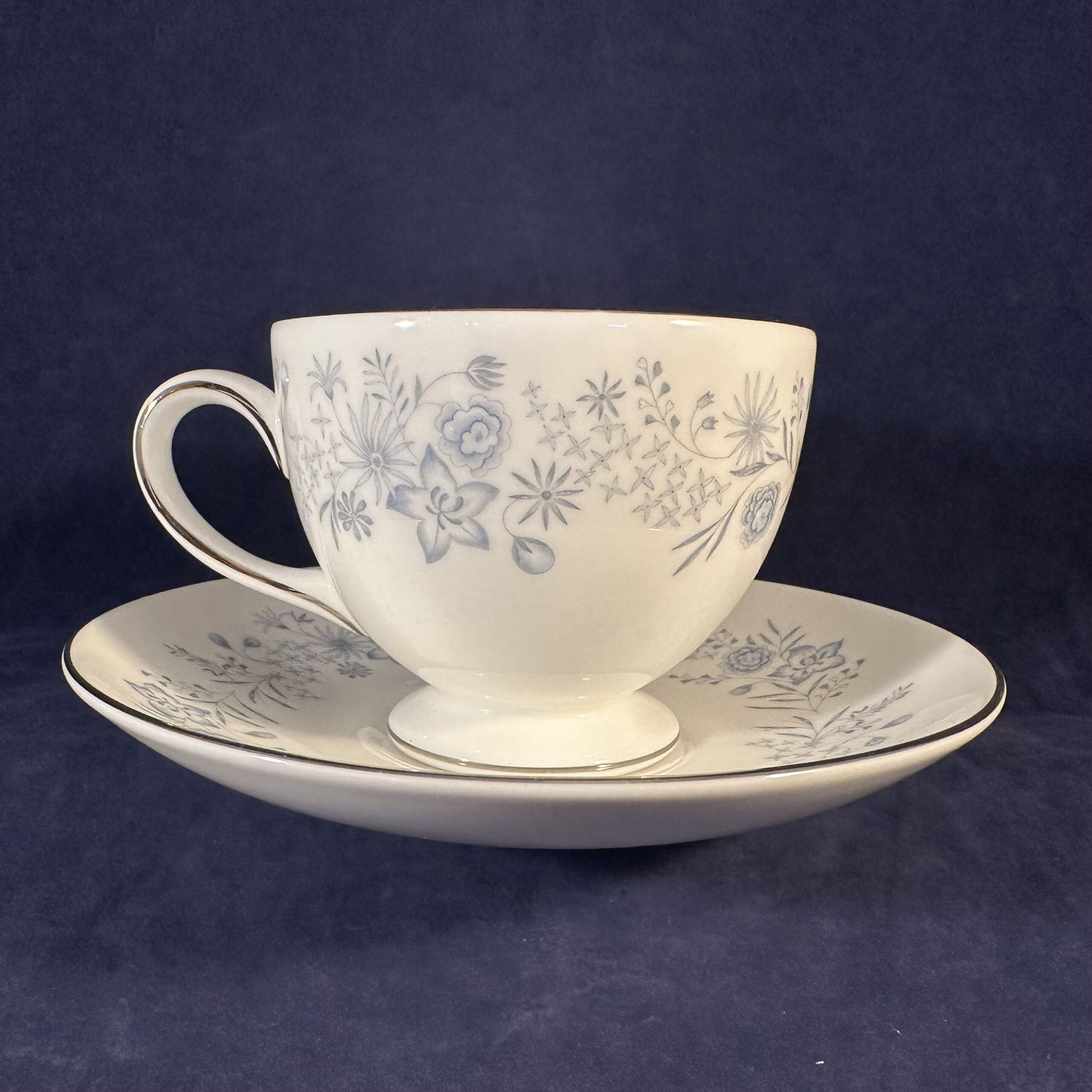 Wedgwood 'Belle Fleur' kop met schotel Ø kop 8,4 cm hoog 6,9 cm - Afbeelding 2