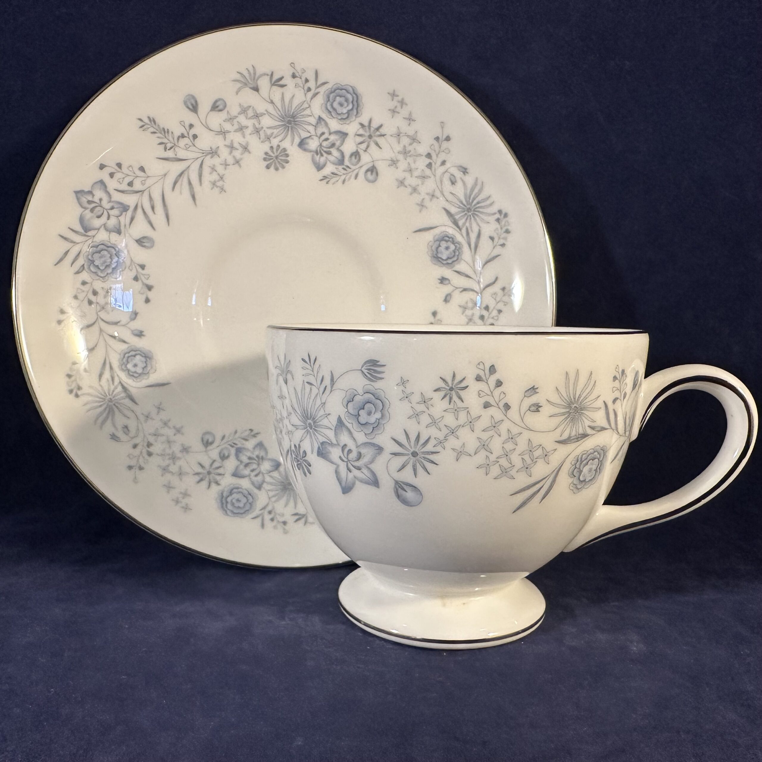 Wedgwood 'Belle Fleur' kop met schotel Ø kop 8,4 cm hoog 6,9 cm - Afbeelding 3