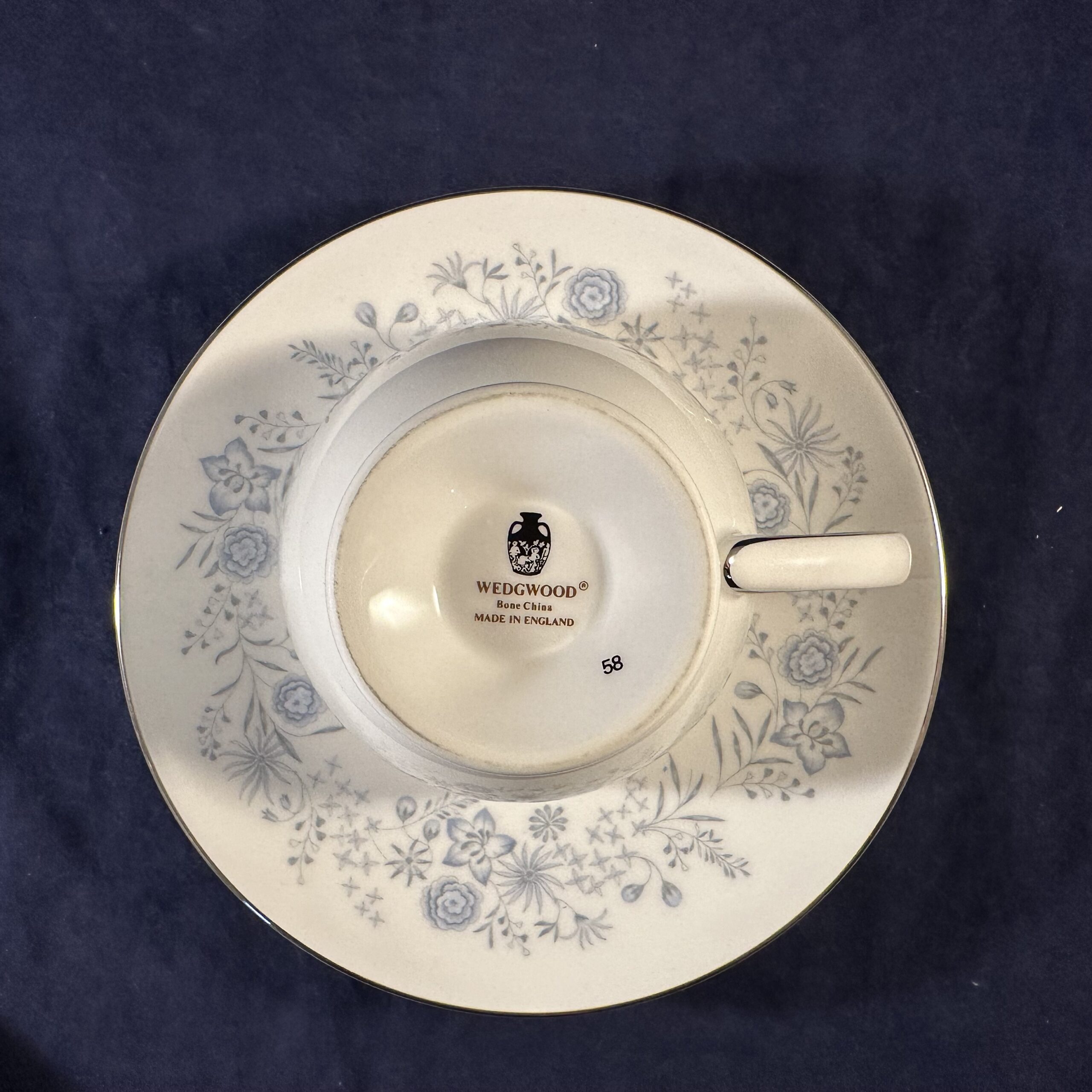 Wedgwood 'Belle Fleur' kop met schotel Ø kop 8,4 cm hoog 6,9 cm - Afbeelding 4