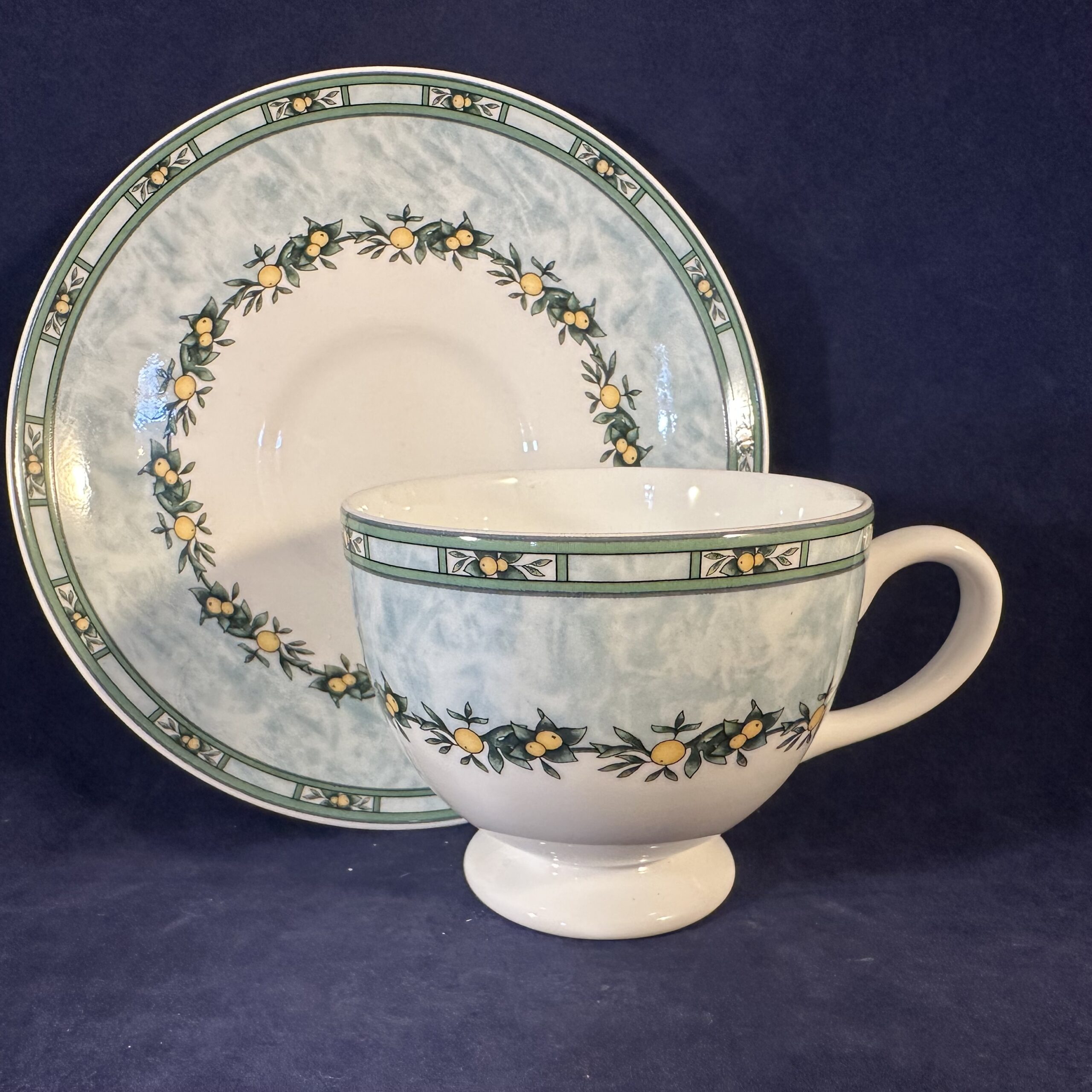 Wedgwood 'Clementines' kop met schotel Ø kop 8,4 cm hoog 6,9 cm - Afbeelding 3