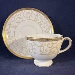 Wedgwood 'Celestial gold' kop met schotel Ø kop 8,4 cm hoog 6,9 cm - Afbeelding 3