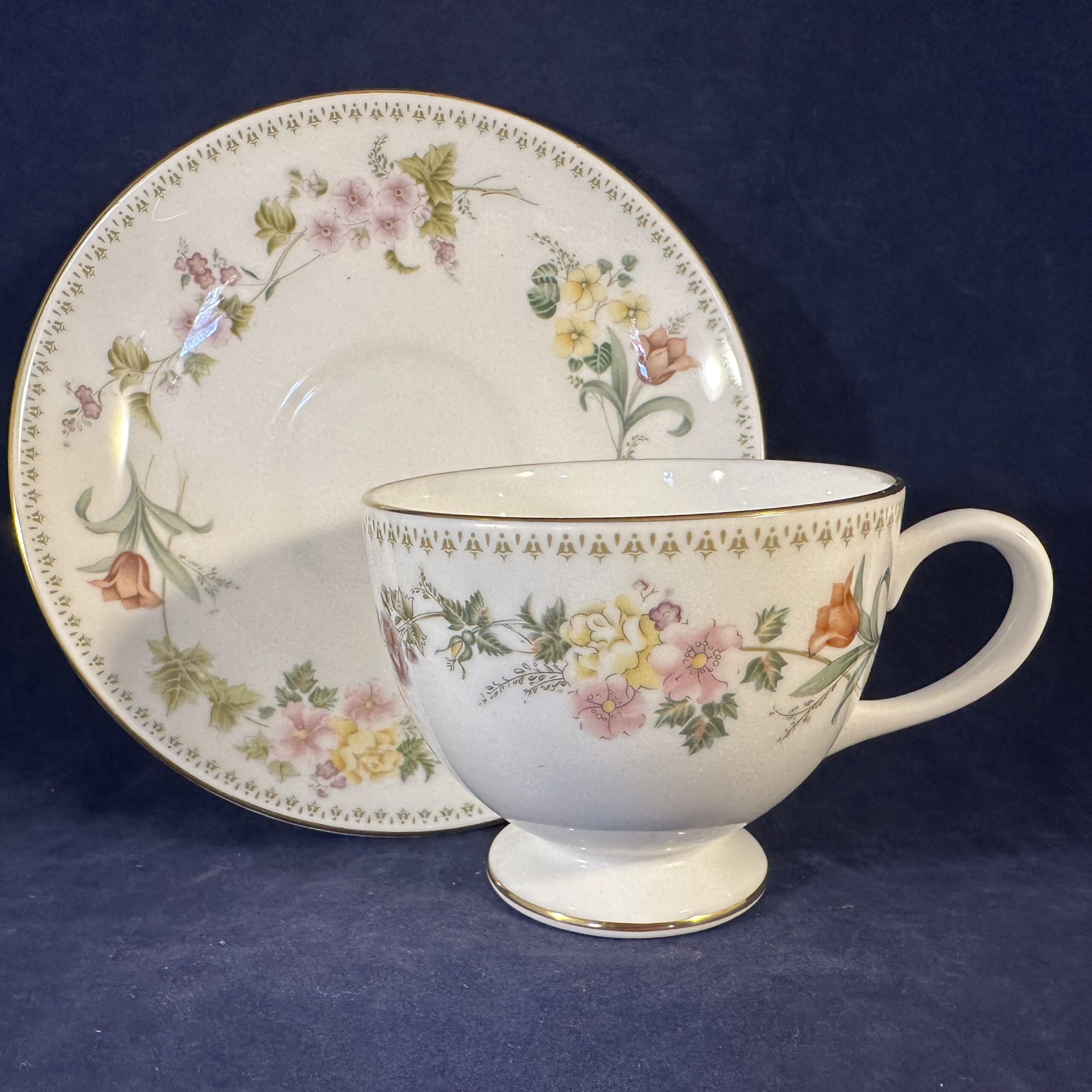 Wedgwood 'Mirabelle' kop met schotel Ø kop 8,4 cm hoog 6,9 cm - Afbeelding 3