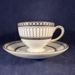 Wedgwood 'Colonnade black' kop met schotel Ø kop 8,4 cm hoog 6,9 cm