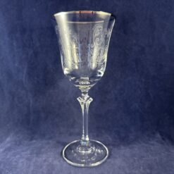 Spiegelau set van 5 rodewijnglazen platinum band, hoog 20 cm Ø 8,5 cm