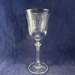 Spiegelau set van 9 wittewijnglazen platinum band, hoog 19 cm Ø 8 cm