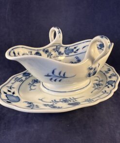 Huttersteinach zwiebelmuster sauskom met vaste schotel hoog 9 cm.
