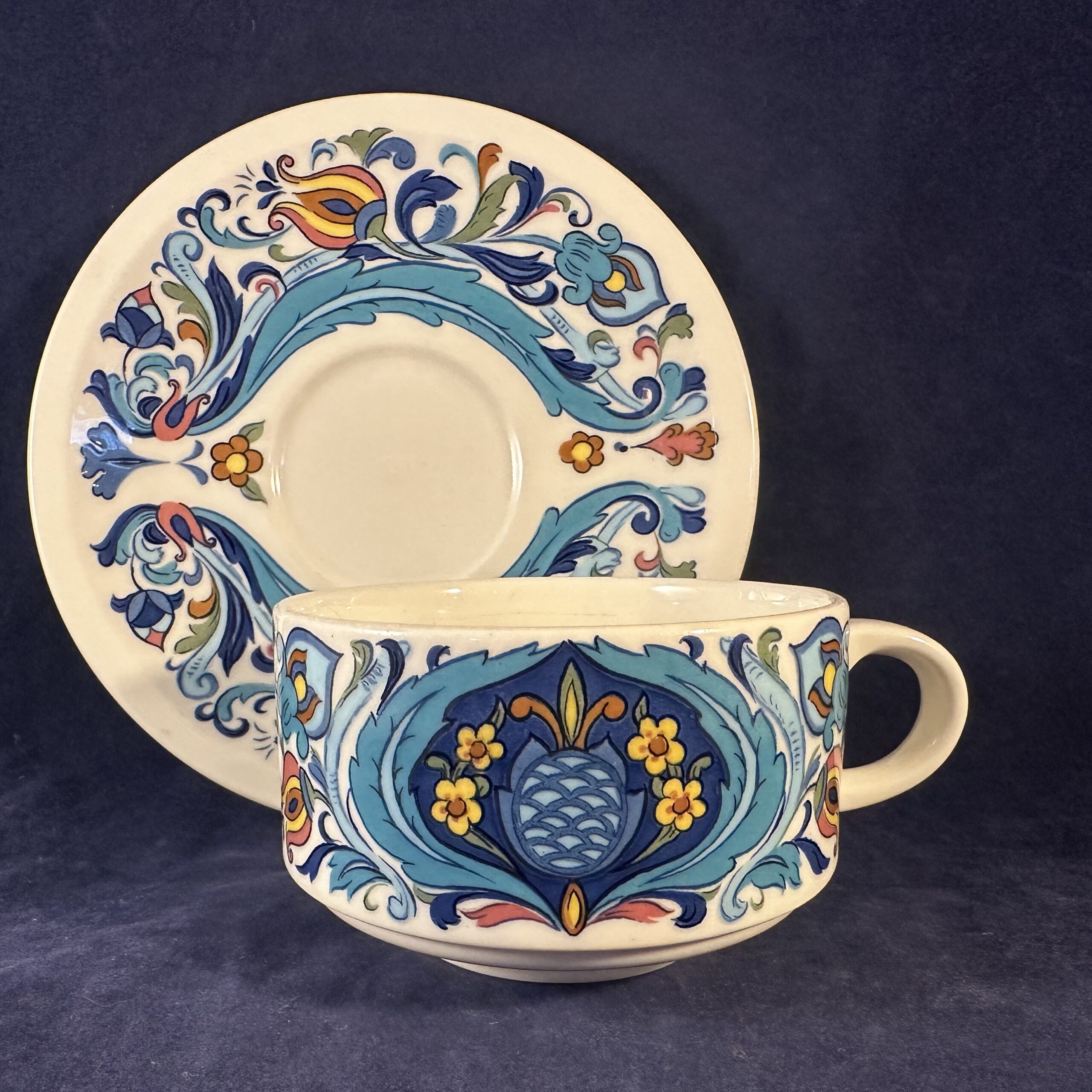 Villeroy en Boch 'Izmir' theekop en schotel Ø 8,7 cm hoog 5,5 cm - Afbeelding 3