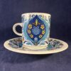 Villeroy en Boch 'Izmir' kop en schotel Ø 6,8 cm, hoog 7,8 cm