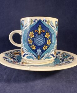 Villeroy en Boch 'Izmir' kop en schotel Ø 6,8 cm, hoog 7,8 cm