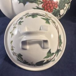 Portmeirion Botanic Garden'The Holly and the Ivy' theepot hoog 17 cm, inhoud 1 liter. - Afbeelding 3
