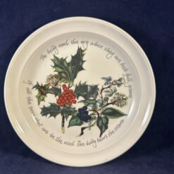 Portmeirion Botanic Garden dessert/ gebaksbord Ø 18,5 cm, 'The Holly and the Ivy'