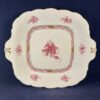 Herend Apponyi (431/AP) roze koekschaal met oortjes 24,5 x 24,5 cm