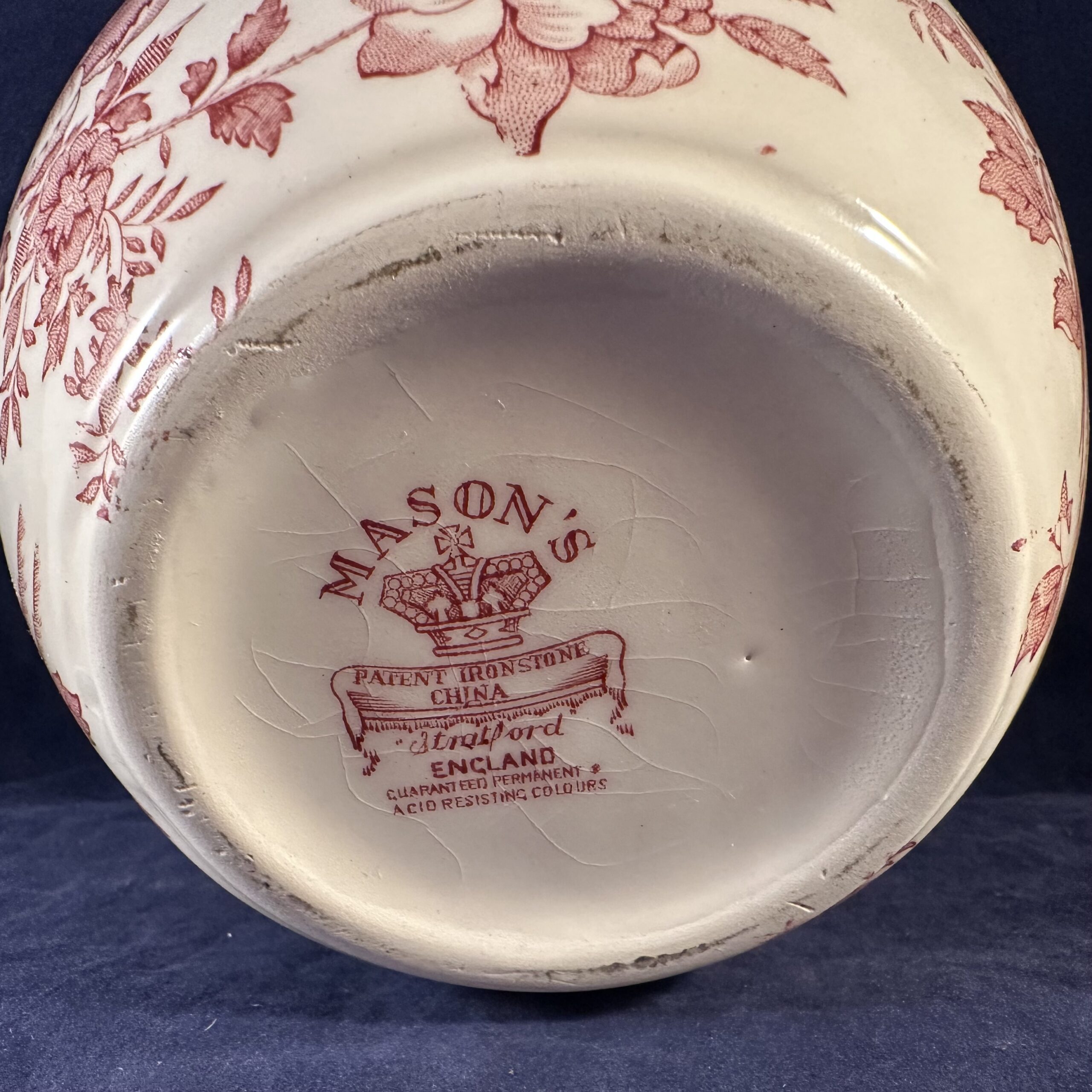 Mason's Pink Stratford vaas, hoog 15,5 cm Ø 6,7 cm (opening) - Afbeelding 3