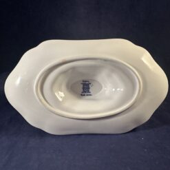 Spode 'Blue Bird' sauskom met vaste schotel Ø 20 x 7,5 cm, hoog 12 cm. - Afbeelding 5