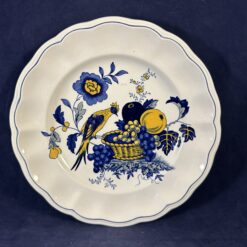 Spode 'Blue Bird' fruitbordje/ dessertbordje Ø 19,5 cm