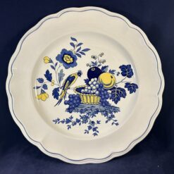 Spode 'Blue Bird' taartbord/ taartschaal Ø 32,4 cm