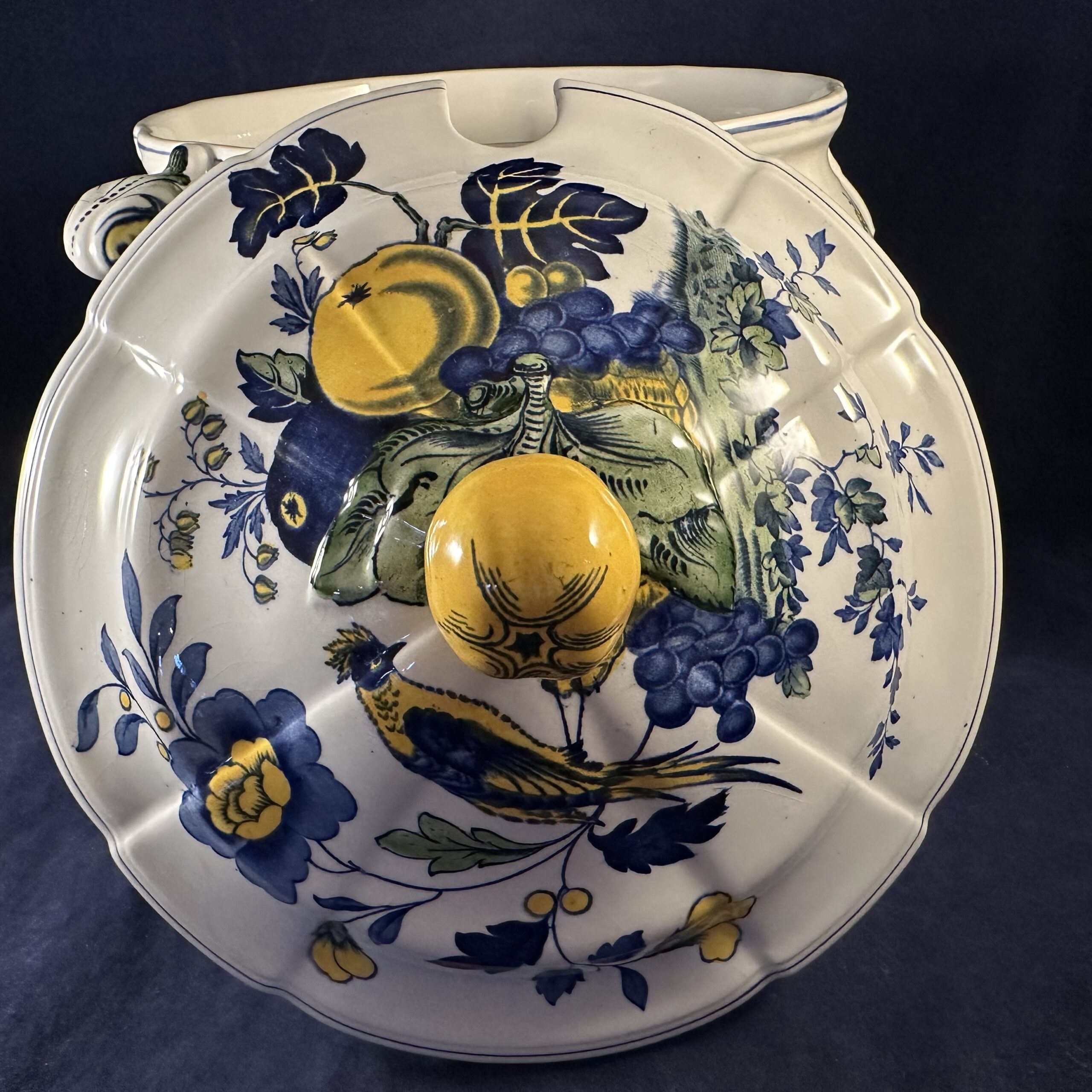 Spode 'Blue Bird' soepterrine Ø 20 cm, hoog 24 cm. - Afbeelding 3