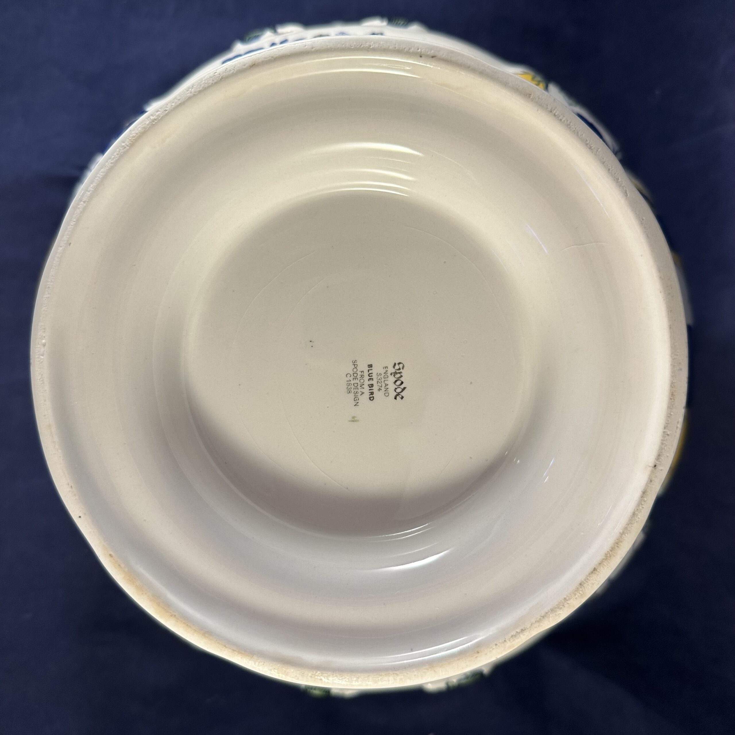 Spode 'Blue Bird' soepterrine Ø 20 cm, hoog 24 cm. - Afbeelding 2