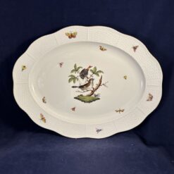 Herend Rothschild grote ovale presenteerschaal 36,8 x 27,5 cm