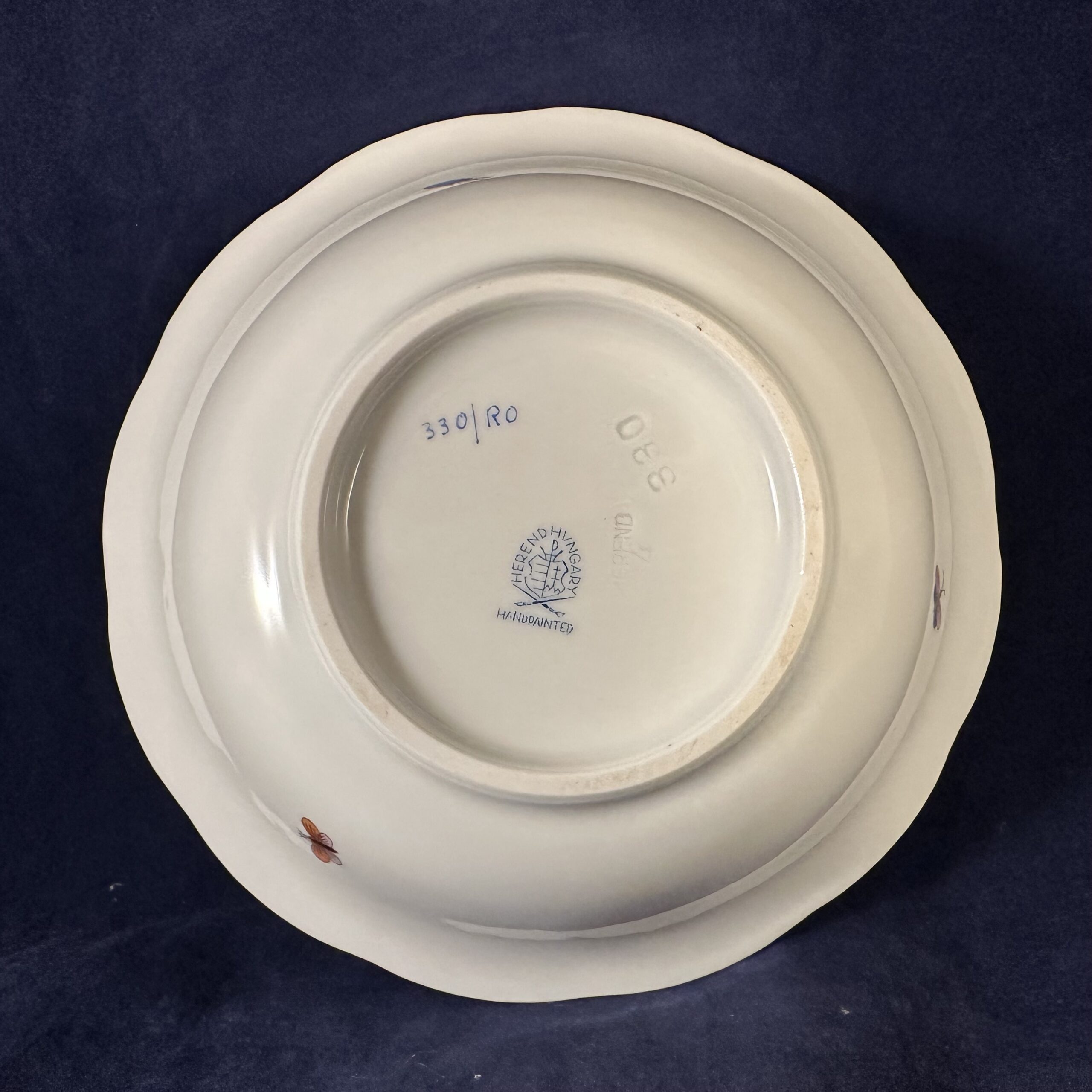 Herend Rothschild papkom/ saladeschaal nr 330, Ø 16,4 cm hoog 4 cm - Afbeelding 5