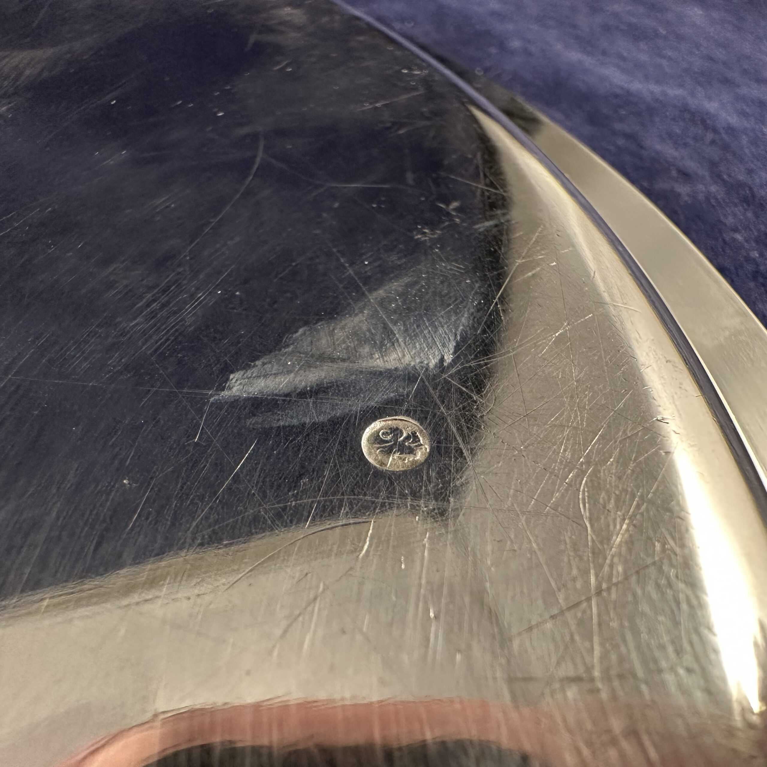 Zilveren rond dienblaadje Ø 22,5 cm - Afbeelding 3