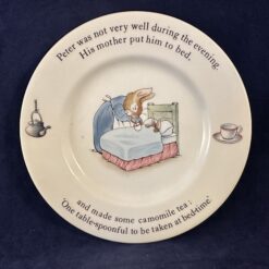 Wedgwood Peter Rabbit bordje Ø 17,5 cm. (not very well)