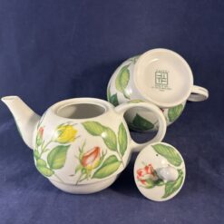 Taitù tea for one theepot met theekop 'Rose' Ø 10,8 cm hoog 15,5 cm. - Afbeelding 4