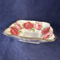 Royal Albert 'Old English Rose' vierkant schaaltje 11 x 11 cm, hoog 3,5 cm