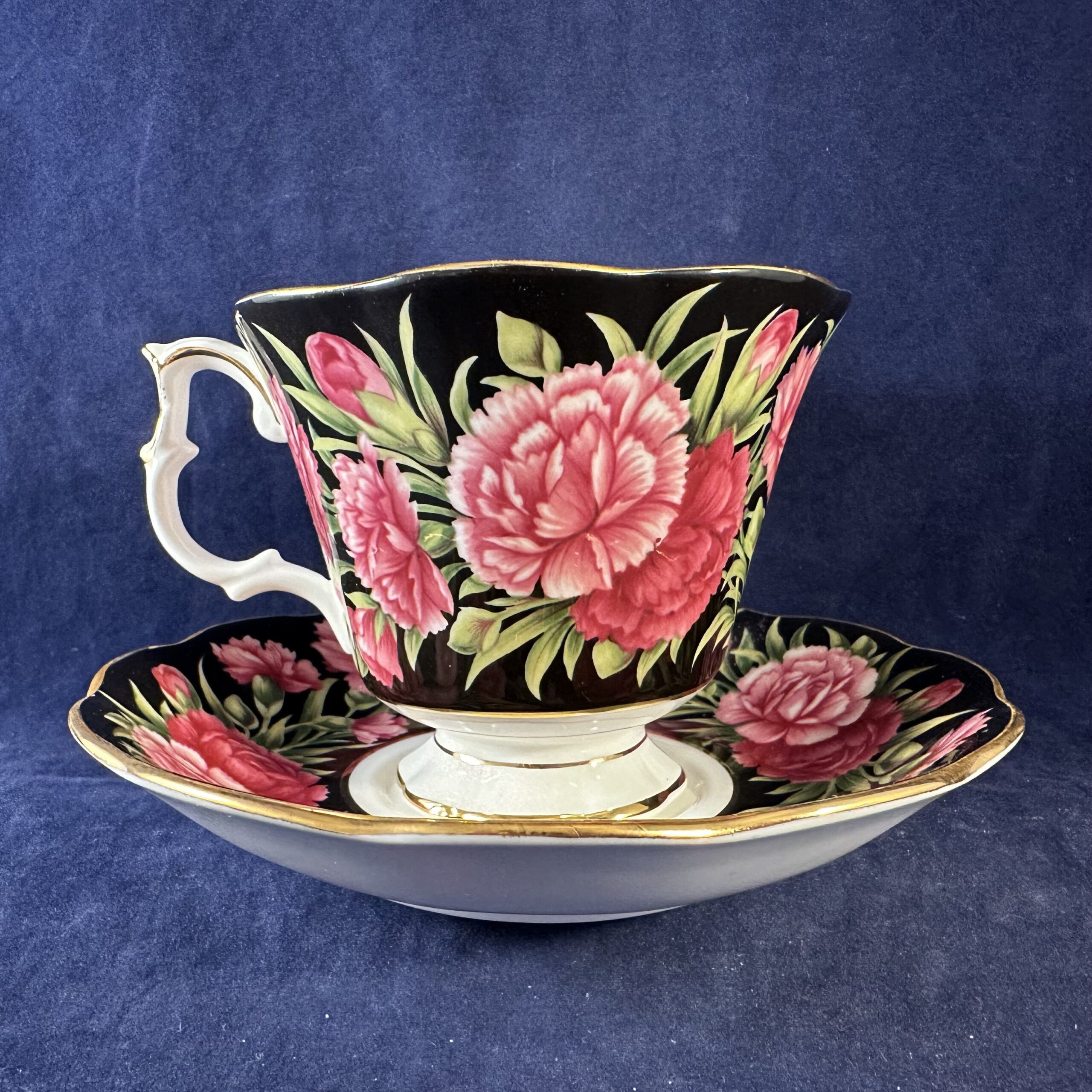 Royal Albert 'Bouquet Series' 'Carnation' kop en schotel Ø 9 cm hoog 7,4 cm - Afbeelding 4