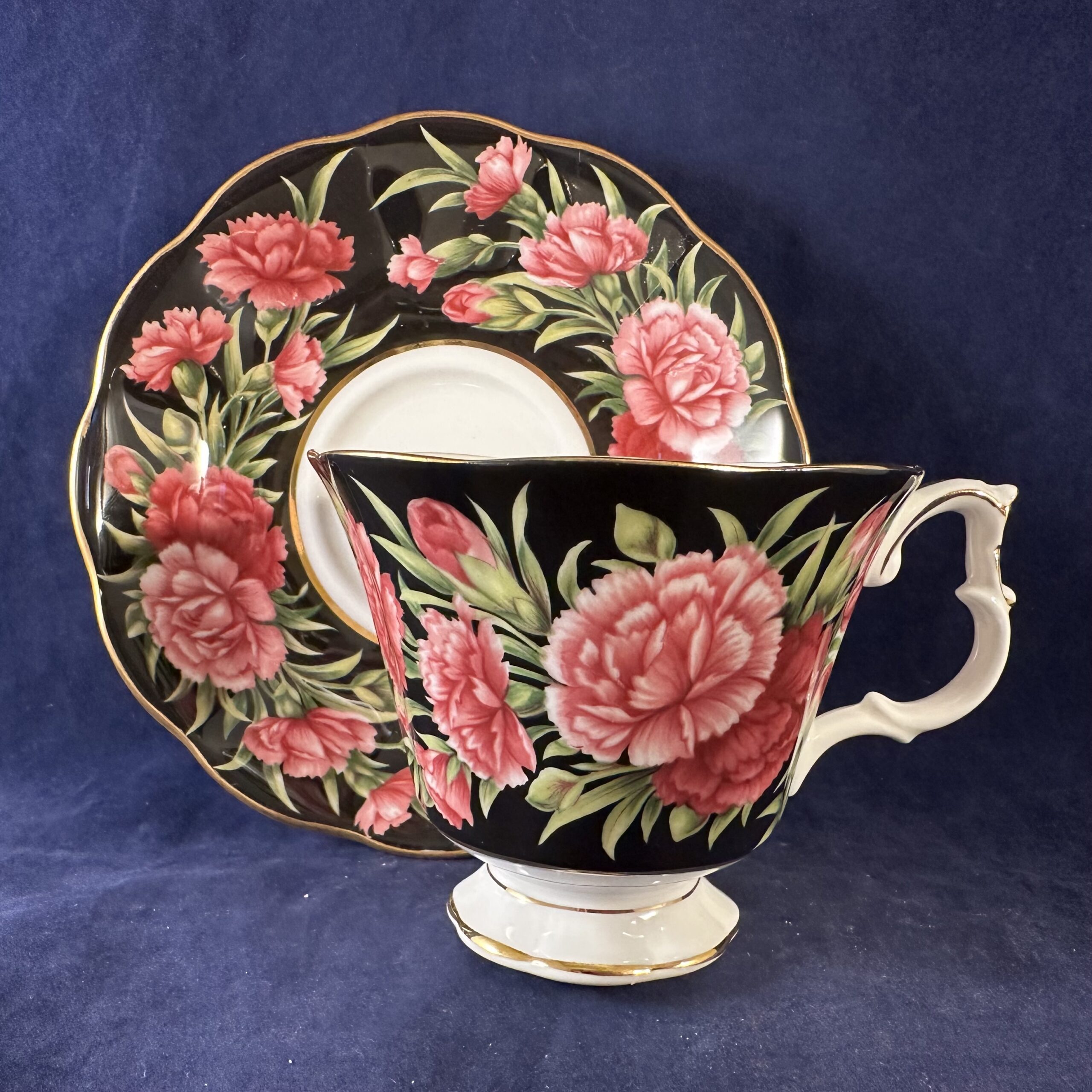 Royal Albert 'Bouquet Series' 'Carnation' kop en schotel Ø 9 cm hoog 7,4 cm - Afbeelding 5