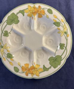 Villeroy en Boch Geranium slakkenbord/ escargotbord, Ø 17 cm