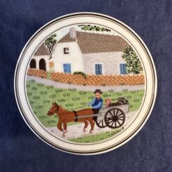 Villeroy & Boch Design Naif voorraadpot/ dekselpot 'paard en wagen' Ø 9,5 cm hoog 5 cm