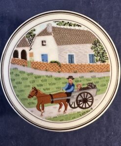 Villeroy & Boch Design Naif voorraadpot/ dekselpot 'paard en wagen' Ø 9,5 cm hoog 5 cm