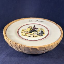 Sandra Rich set van 4 kaasborden in een mandje Ø 21 cm.