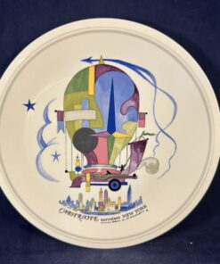 decor 'Le Ballon' ontbijtbord Ø 20 cm, decor Abstract New York.