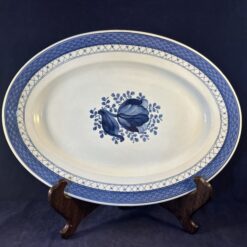 Royal Copenhagen Tranquebar ovale schaal Ø 31,8 x23 cm, hoog 2,5 cm